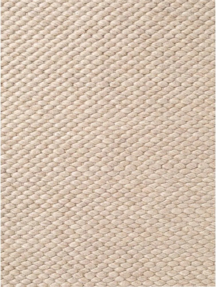 Beżowy wełniany okrągły dywan tkany ręcznie ø 160 cm Lyon Beans – Elle Decoration