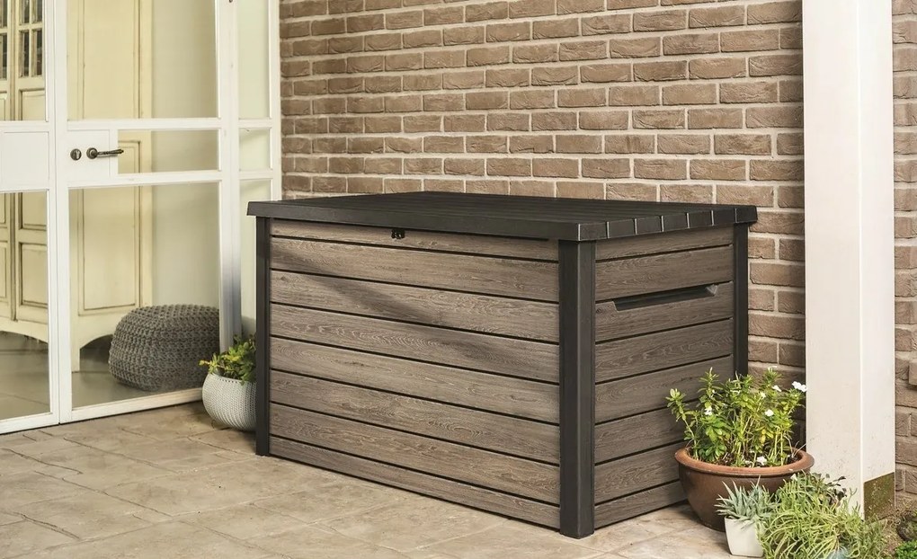 Keter skrzynia ogrodowa do przechowywania Deco 870 l, jasnobrązowy