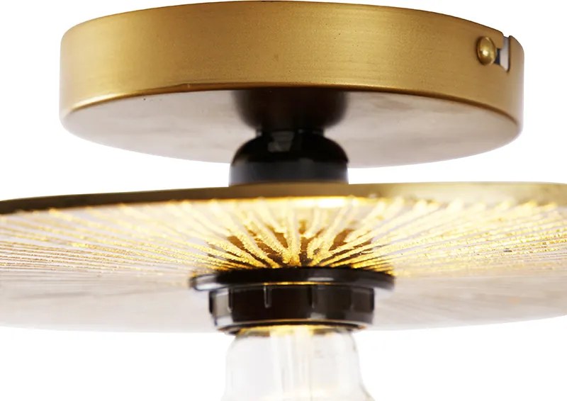 Orientalna lampa sufitowa złota - Konge