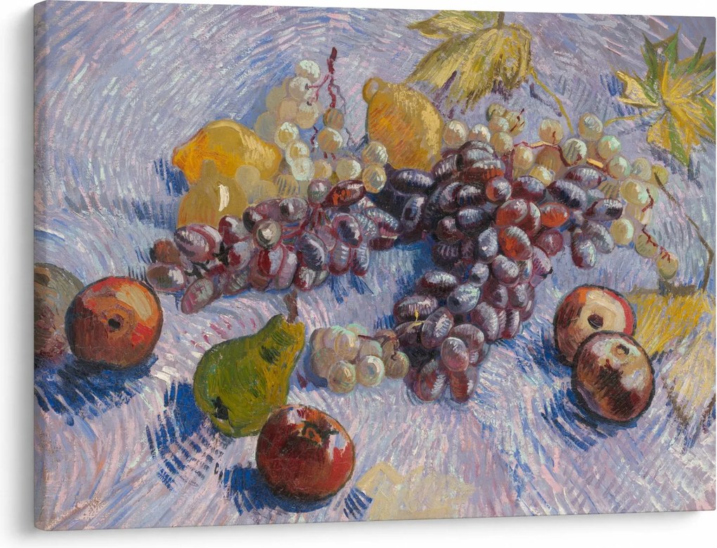 Obraz - Vincent van Gogh, Grapes, Lemons, Pears, and Apples, reprodukcje (70x50 cm)