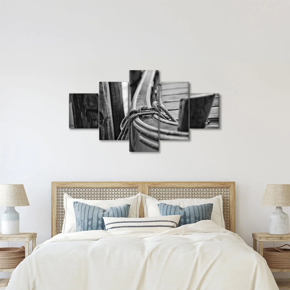 Obraz - Łódź na uwięzi (125x70 cm)