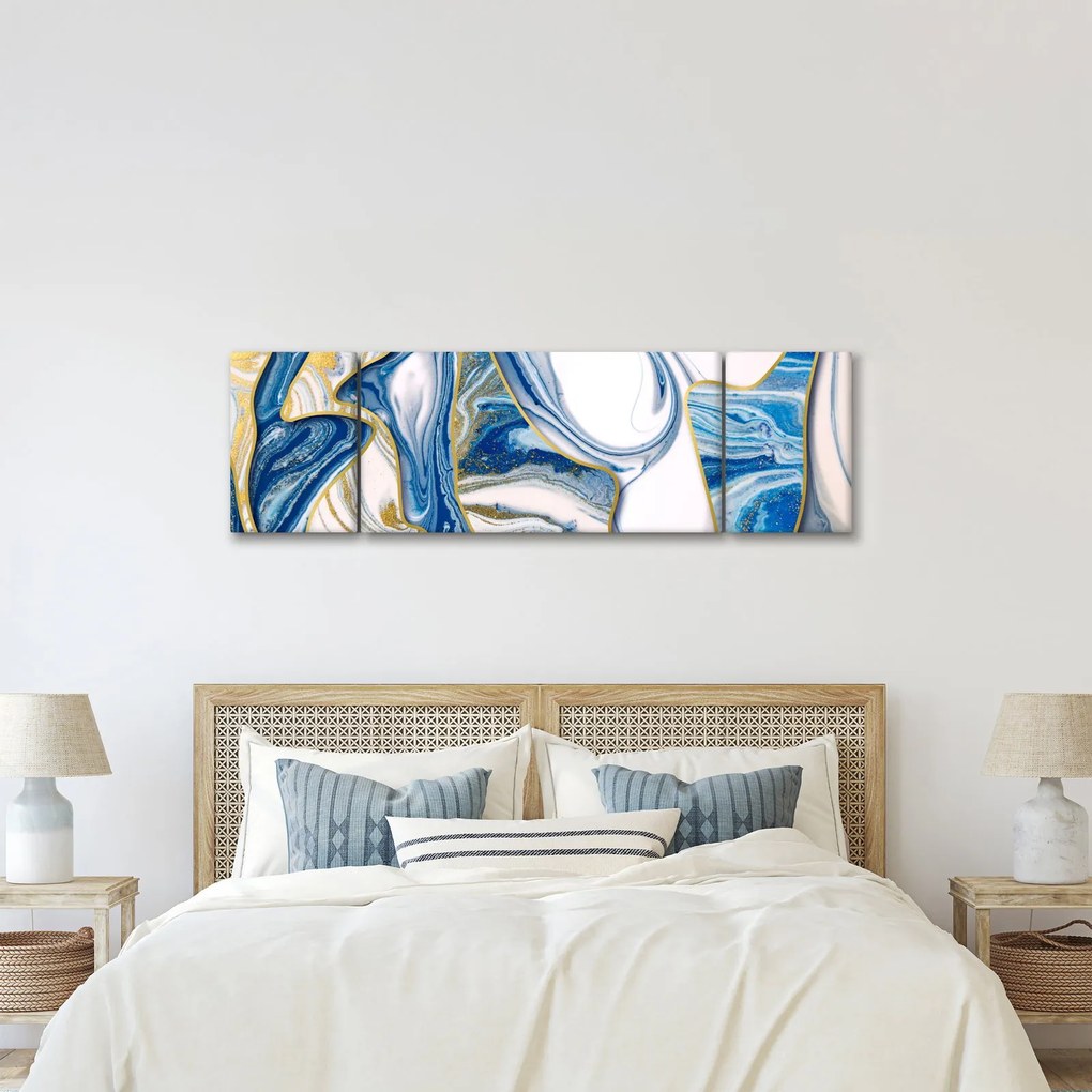 Obraz - Fale z marmuru (170x50 cm)