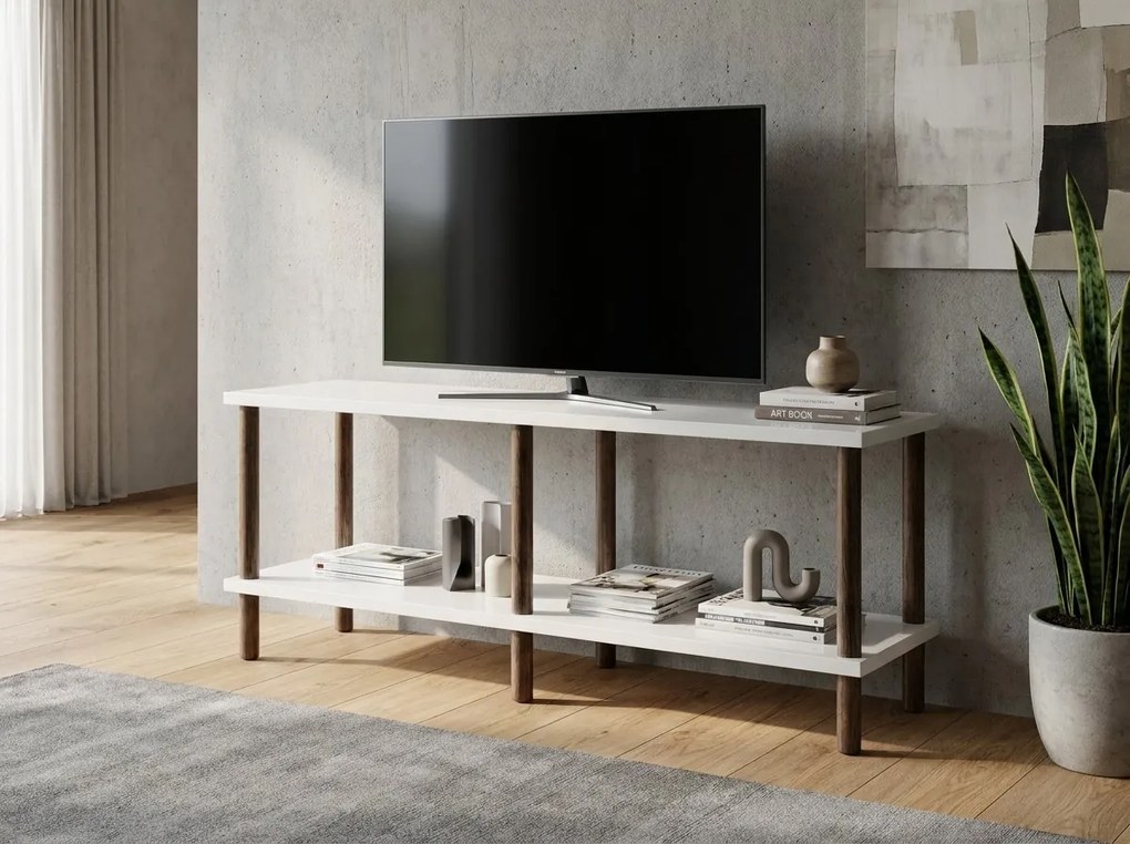 Stolik RTV SOLE 120 cm, biały