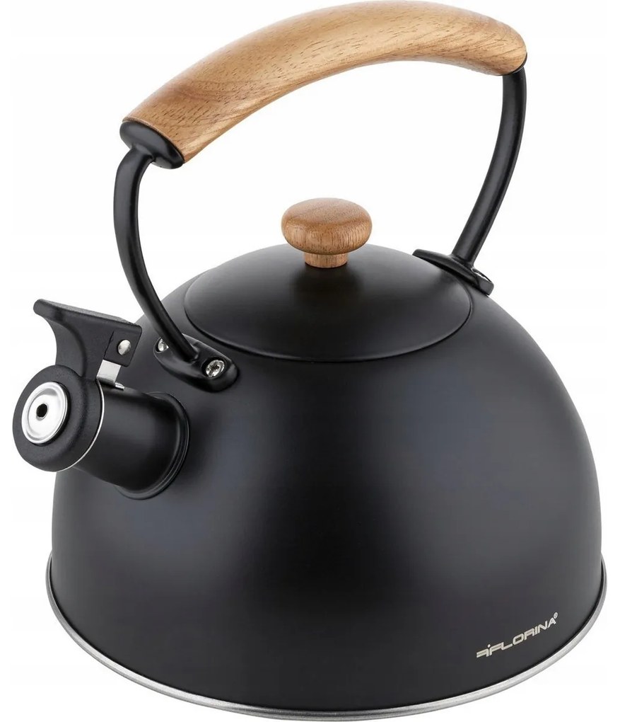 Florina Nierdzewny czajnik Natura Line 1,8 l,czarny