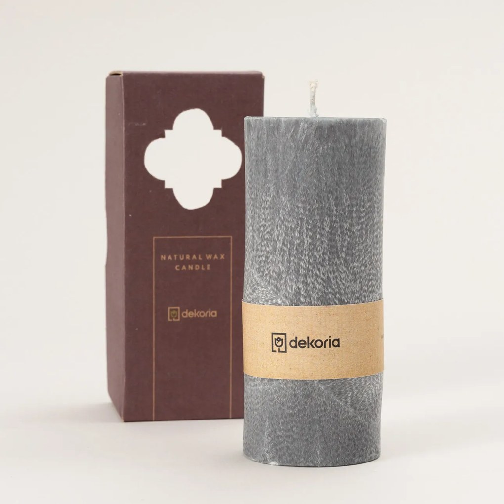 Świeca zapachowa palmowa walec Grey