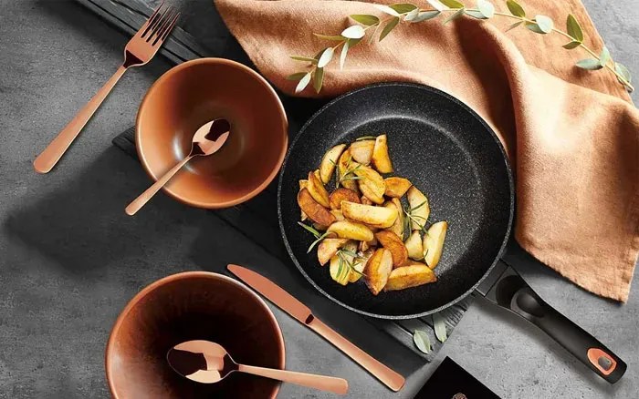 Wok z potrójną powłoką granitową 28cm P4-H41