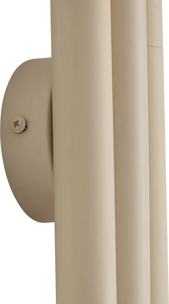 Retro wandlamp beige 3-lichts - Pipes