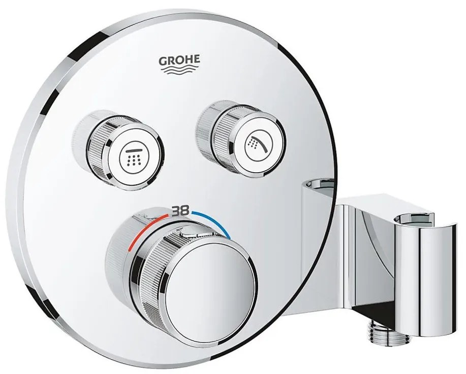 GROHE 29120000 - Termostatyczna bateria prysznicowa podtynkowa GROHTHERM SMARTCONTROL + uchwyt chromowany