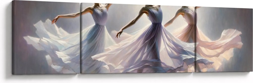 Obraz - Trzy baletki (170x50 cm)