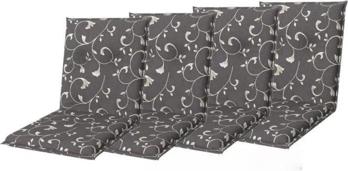 Doppler LIVING 2097 - set 4 szt. poduszek na krzesło z niskim oparciem