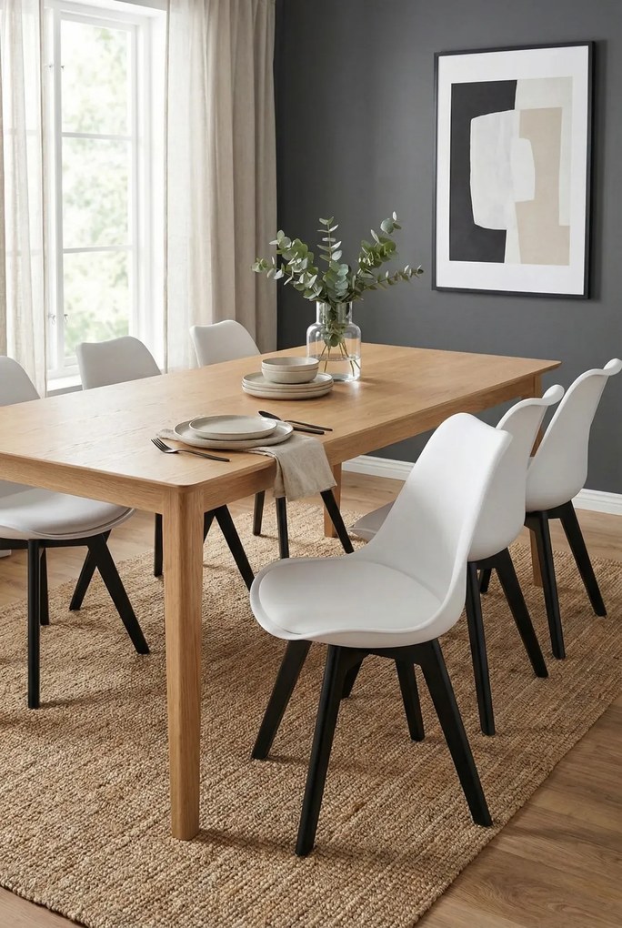 Białe kuchenne krzesło w stylu nowoczesnym P9-N98