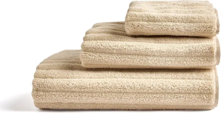 Beżowy bawełniany ręcznik frotte 50x90 cm Navira – Kave Home