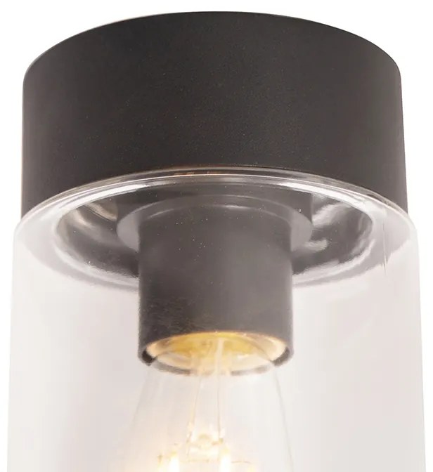 Zewnetrzna Nowoczesna lampa sufitowa czarna 22,6 cm IP44 - Jarra Nowoczesny Oswietlenie zewnetrzne