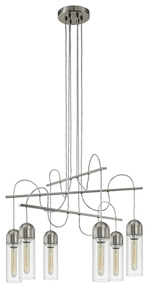 Eglo 96943 - LED Żyrandol na drutu ZACHARO 6xE27/4W/230V