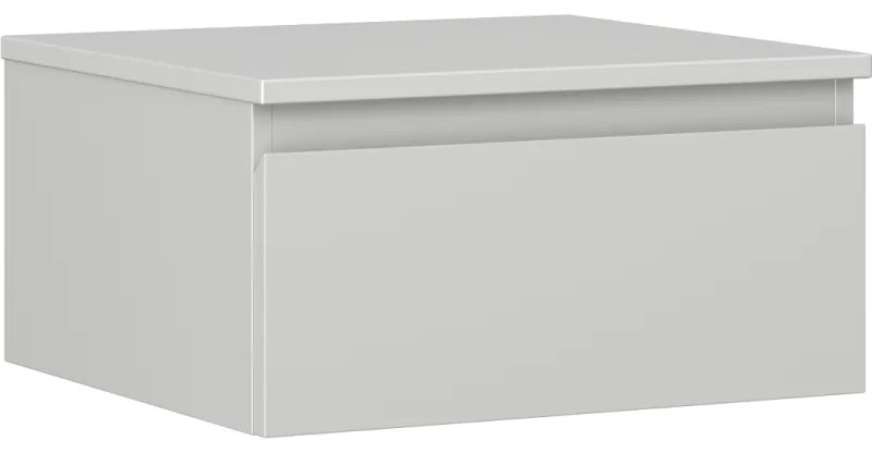 Mexen Orio szafka łazienkowa podumywalkowa 50 cm z blatem, 1 szuflada,  szara mat - 91A10-05023-1-BFC62