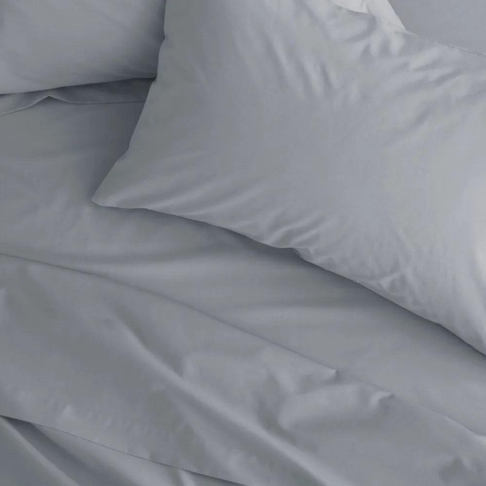 Szare prześcieradło z perkalu 275x275 cm Easy Iron Percale – Catherine Lansfield