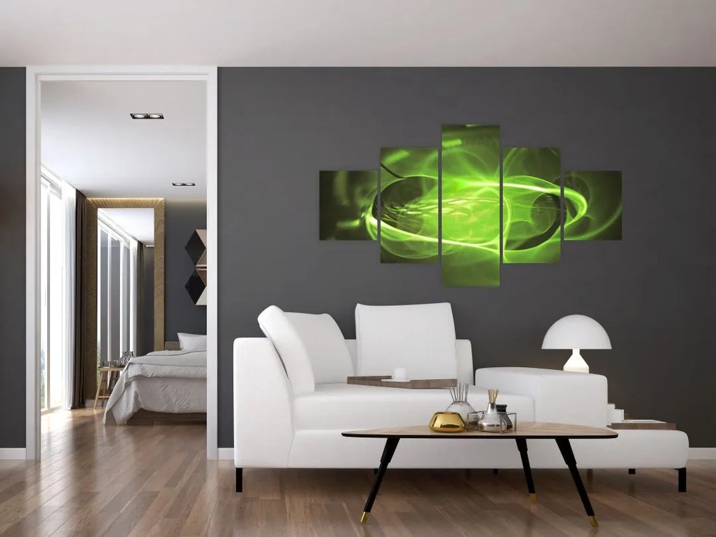 Nowoczesny abstrakcyjny obraz (125x70 cm)