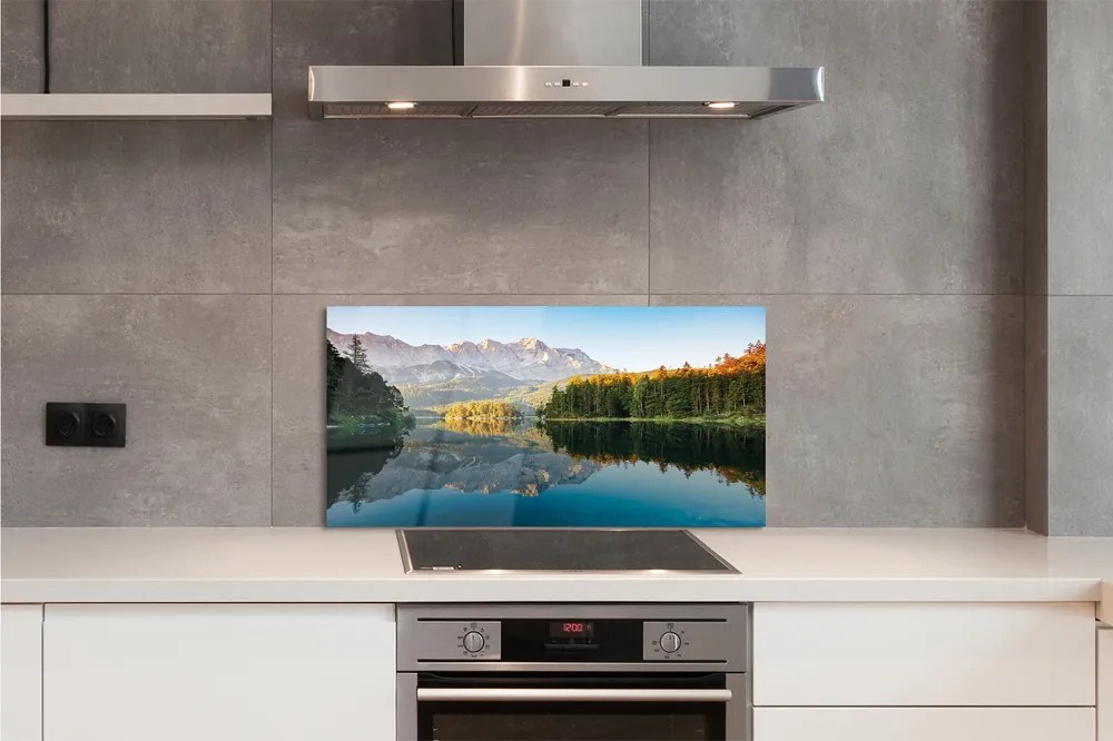 Panel Szklany Jezioro w Niemieckich Alpach