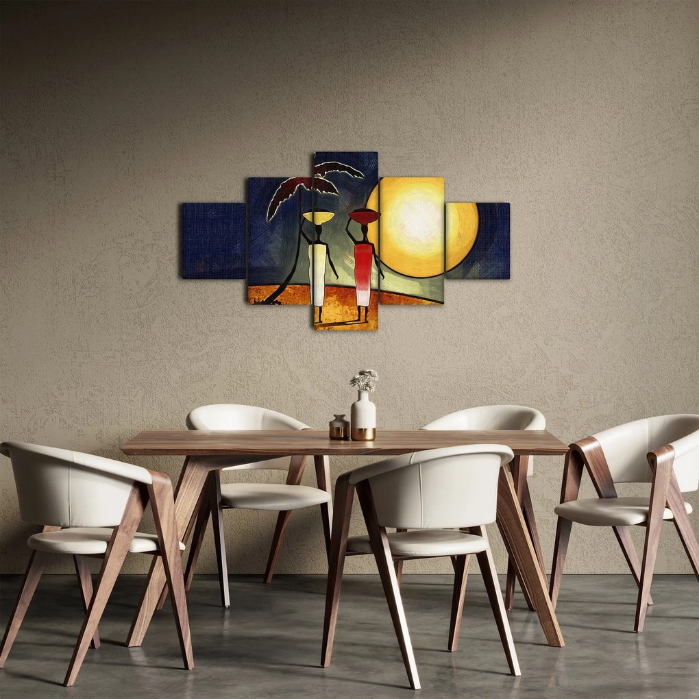 Obraz starożytnego obrazu (125x70 cm)