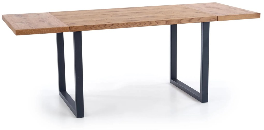 HORUS stół prostokątny 126÷206/80/76 cm loft rustykalny 4/8 osobowy rozkładany