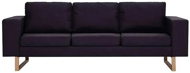 Elegancka trzyosobowa sofa czarna M8-T07