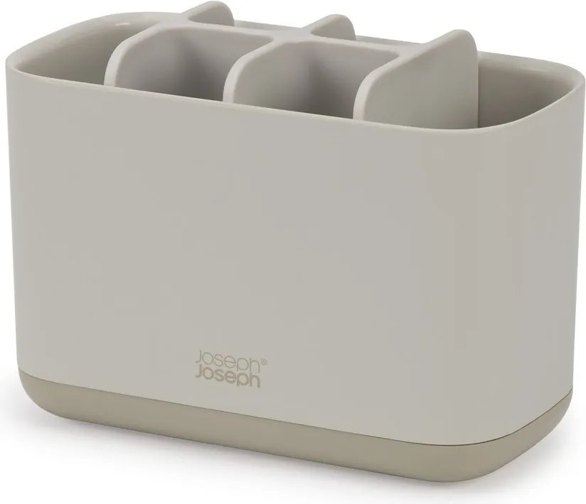 Beżowy plastikowy stojak na szczoteczki do zębów EasyStore – Joseph Joseph