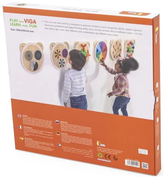 Viga drewniana tablica kolory certyfikat fsc montessori