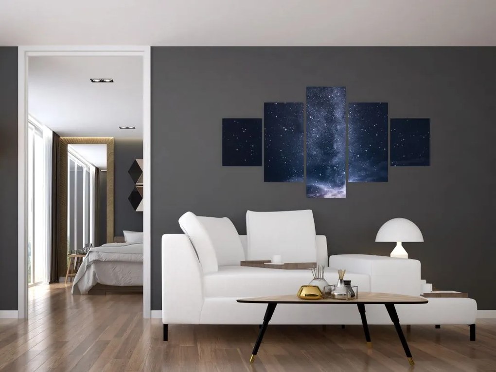 Obraz gwiaździstego nieba (125x70 cm)