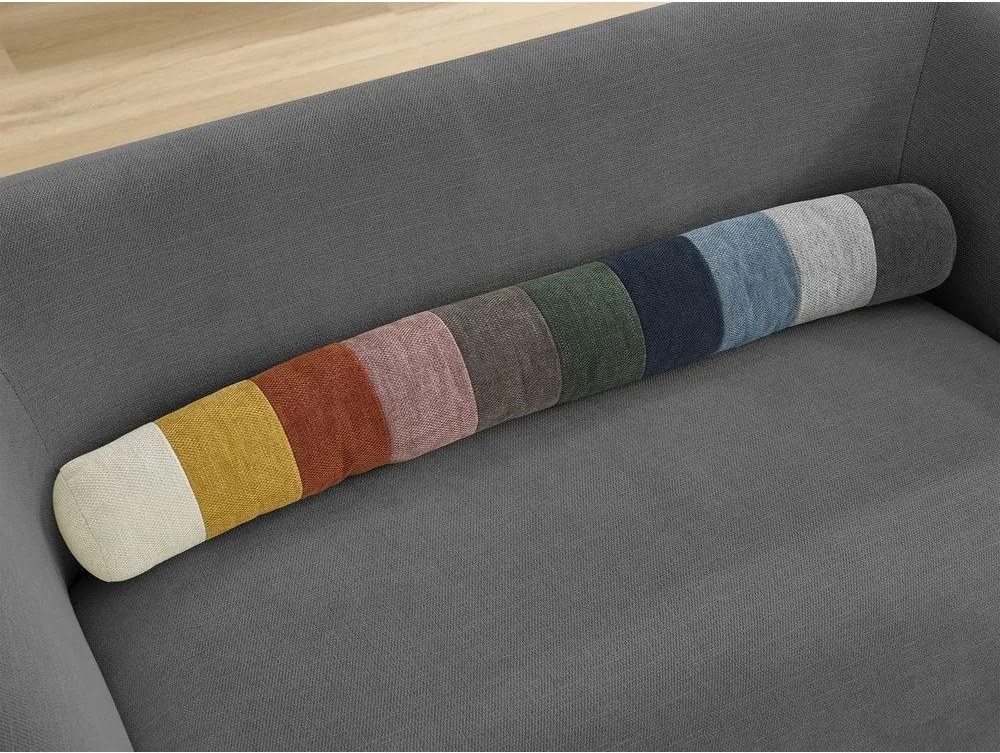 Ciemnoszara sofa z tkaniny szenilowej 160 cm Celine – Bobochic Paris