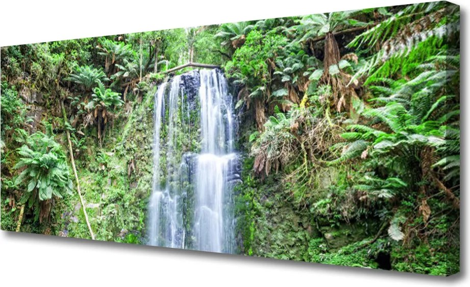 Obraz canvas Wodospad w Objęciach Natury