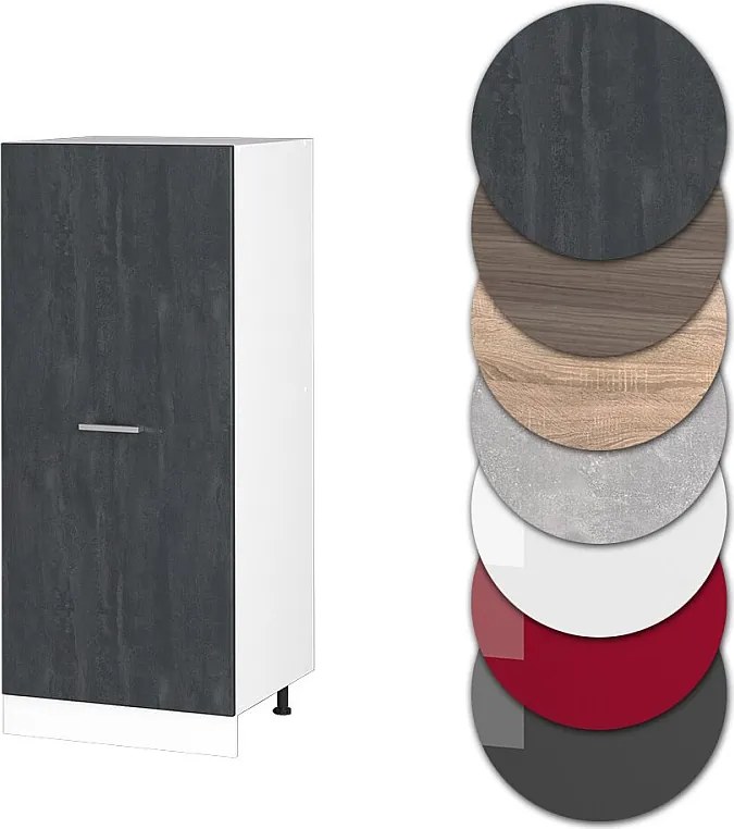 Wysoka szafa czarny beton 60x57x143 r-line