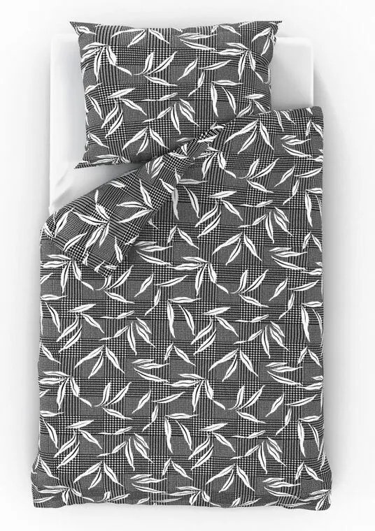 Kvalitex Bawełniana pościel Osaka szary, 220 x 200 cm, 2 szt. 70 x 90 cm