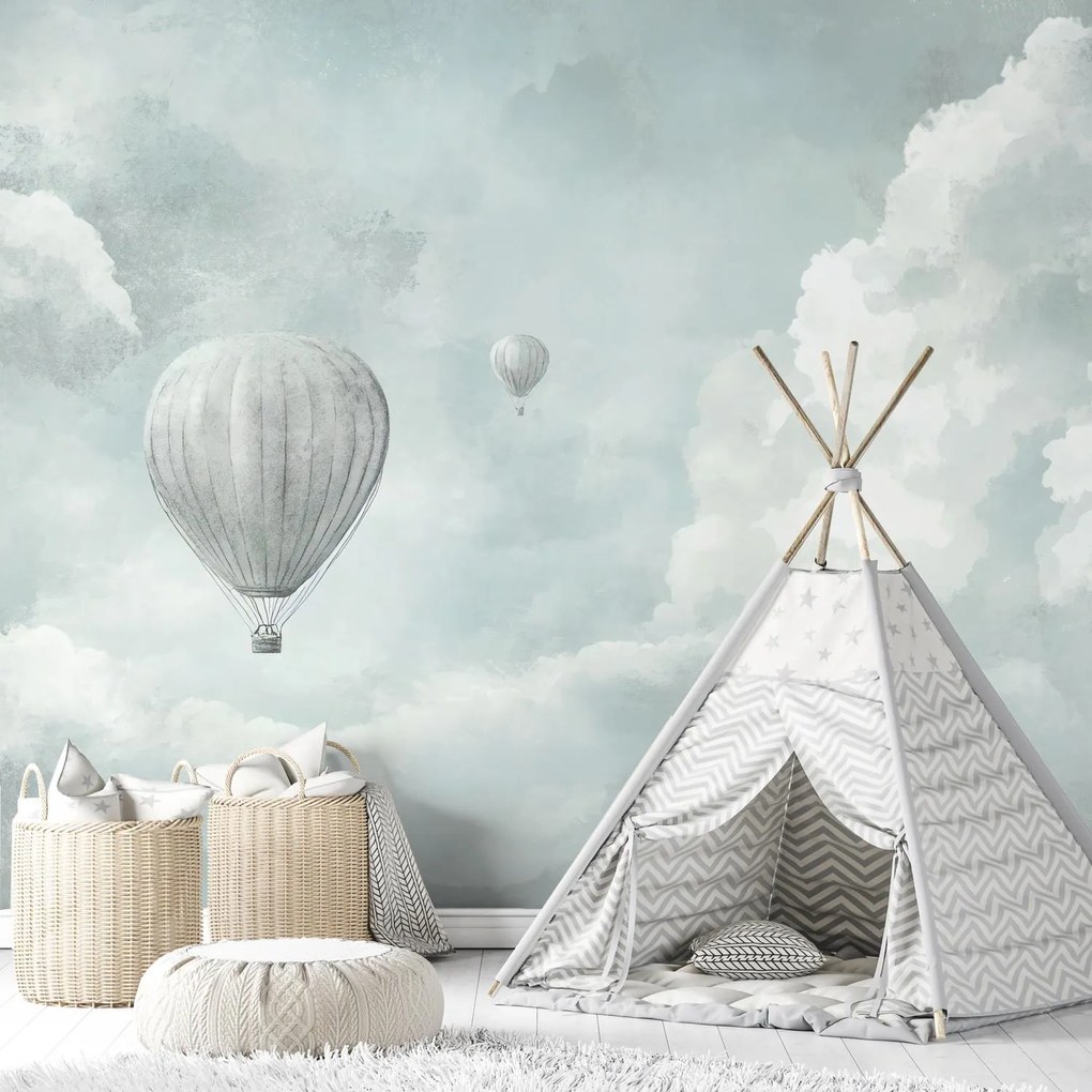 Fototapeta - Balony na niebie (196x136 cm)