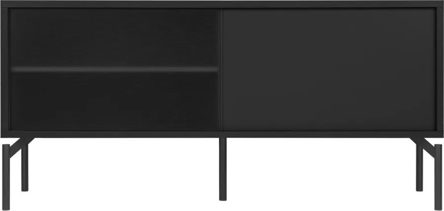 Czarna szafka pod TV 116x55x42 cm Met Mini – noo.ma