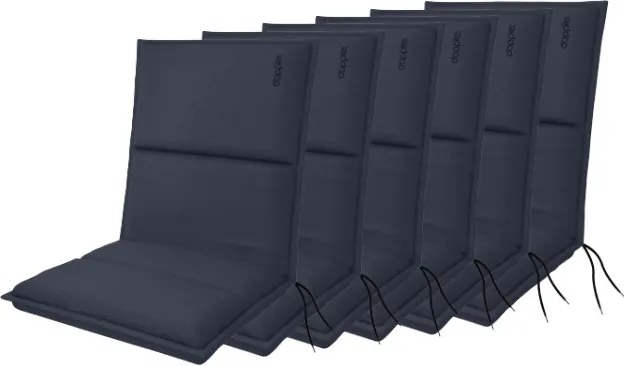 Doppler CITY 4412 niski - zestaw 6 szt. zestaw 6 szt. poduszek na krzesło z niskim oparciem