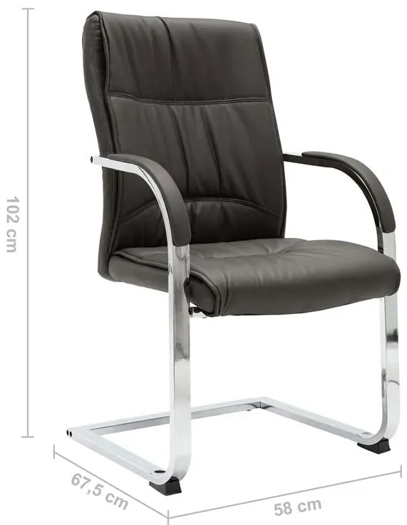 Szare ergonomiczne krzesło biurowe A1-B04
