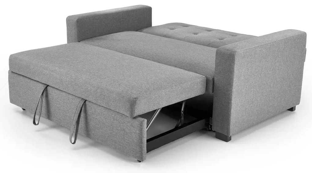 Sofa rozkładana z funkcją spania PAULINIO szara HALMAR