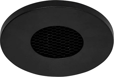 Zestaw 6 nowoczesnych, wpuszczanych reflektorów łazienkowych czarnych IP54 - Shed Honey