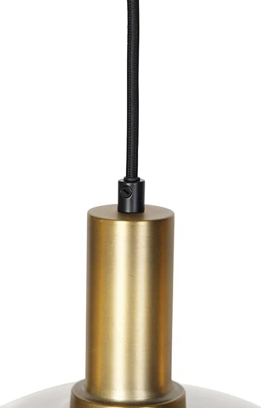 Inteligentna lampa wisząca czarna z przydymionym szkłem 4-światłowa w tym Wifi A60 - Zuzanna