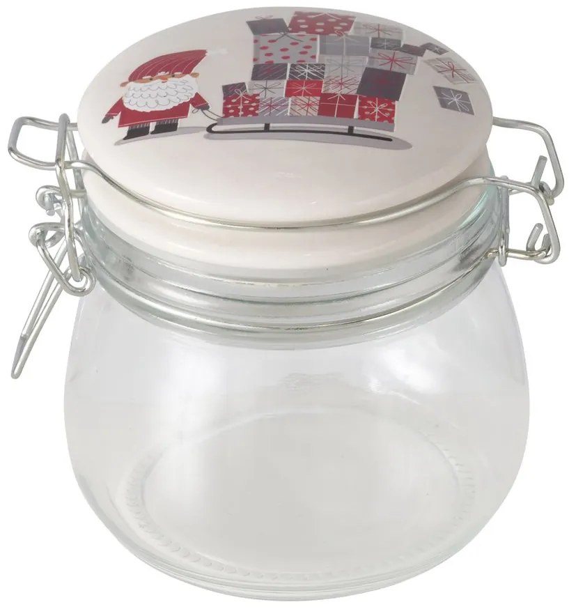 Słoik z porcelanową pokrywką MONTI, 450 ml