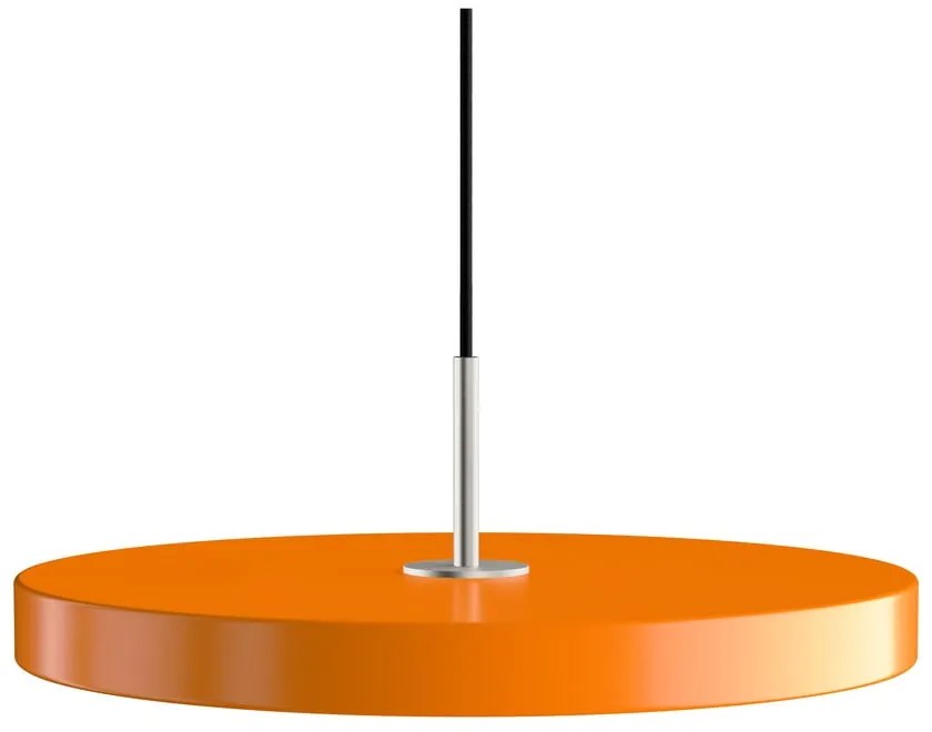 Pomarańczowa lampa wisząca LED z metalowym kloszem ø 43 cm Asteria Medium – UMAGE