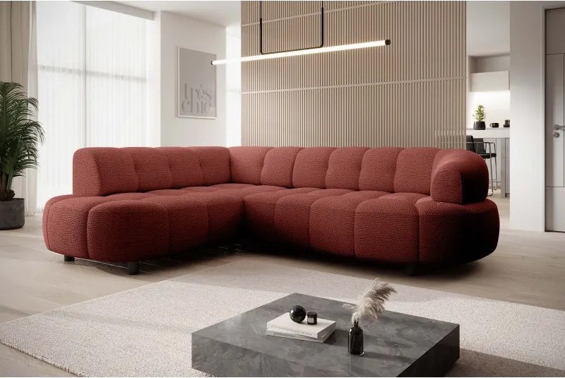 Narożnik VELPA L z elektryczną regulacją siedziska Lewostronny w tkaninie JAGUAR 09 WERSAL