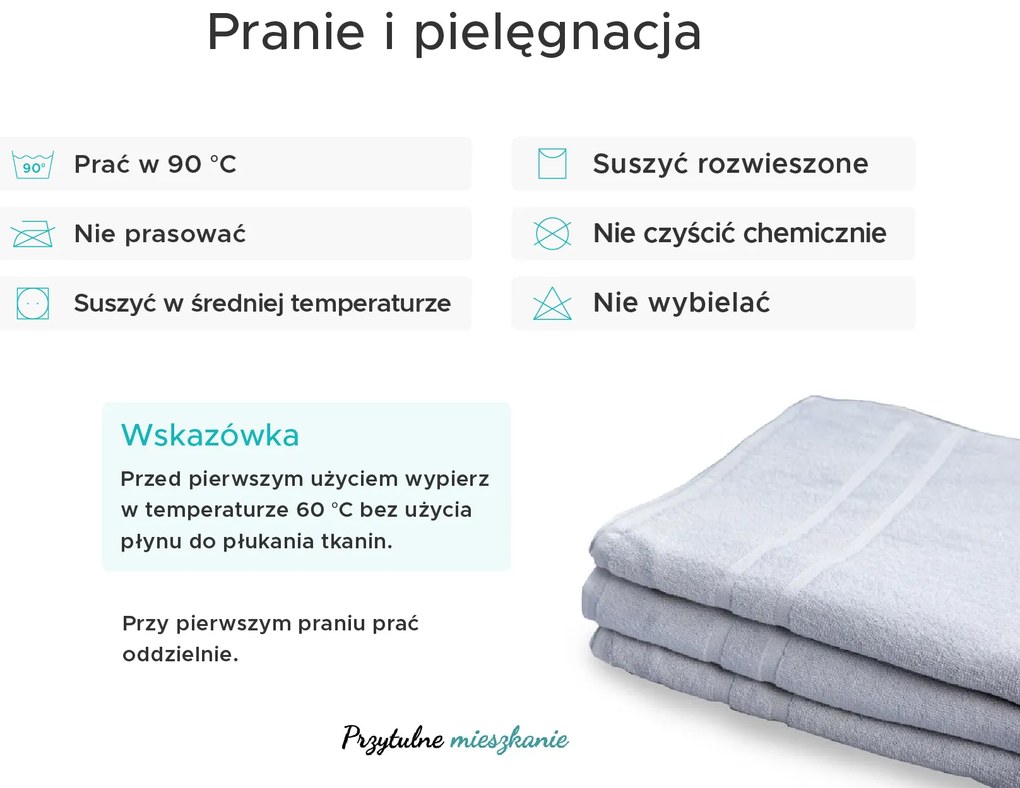 Ręcznik hotelowy Royal 50 x 100 cm biały, 100% bawełna