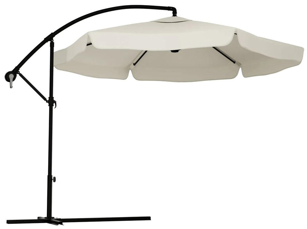 Ogrodowy parasol składany LEVI 300 cm, beżowy + darmowe opakowanie