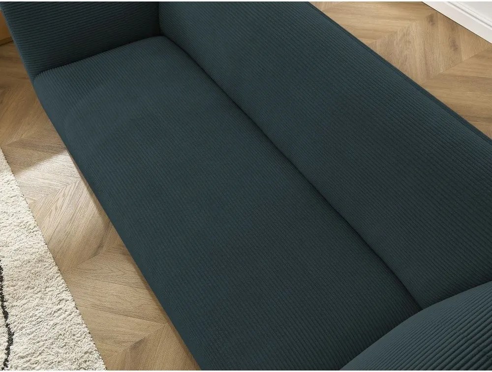 Ciemnoniebieska sztruksowa sofa 242 cm Giorgia – Bobochic Paris