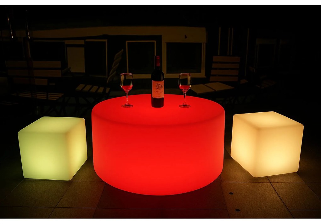 Stół z oświetleniem LED, 116 x 40 cm