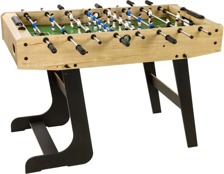 Piłkarzyki stół piłkarski BELFAST 121 x 101 x 79 cm jasne drewo