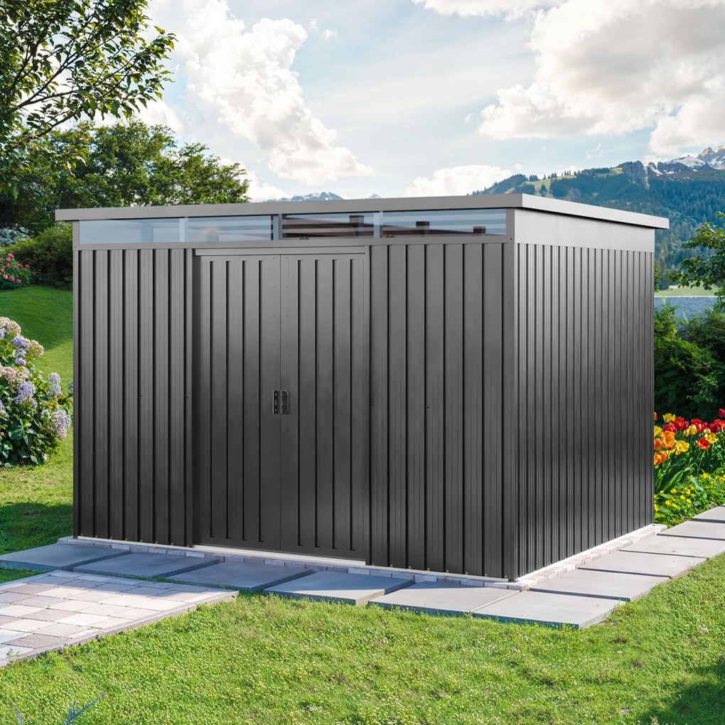 PRIMEYARD 260 x 200 cm Domek narzędziowy, szaroperłowy - (GFPV01012)