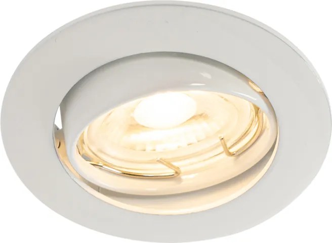 Zestaw 12 białych opraw LED GU10 35 mm - Edu