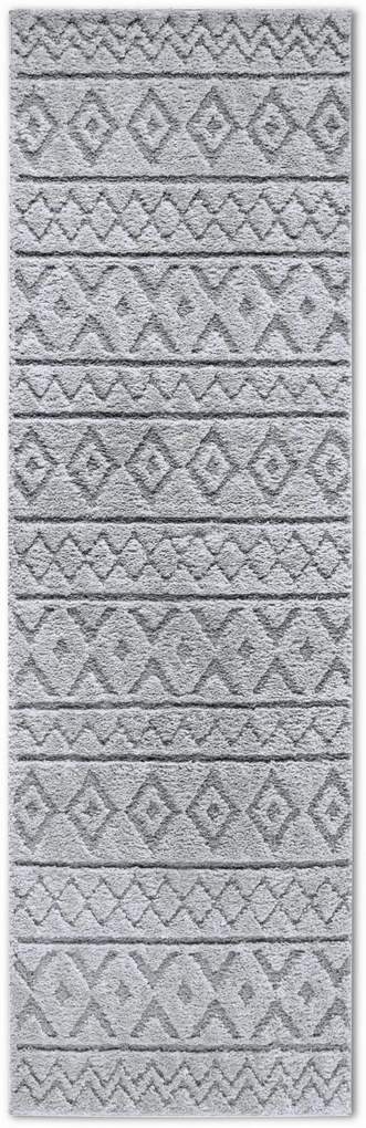Dywan nowoczesny 3D Elle Collection Gallery Boho szary 80 cm x 240 cm